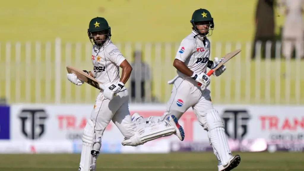 Saud Shakeel and Saim Ayub partnership vs Bangladesh 1st Test 2024