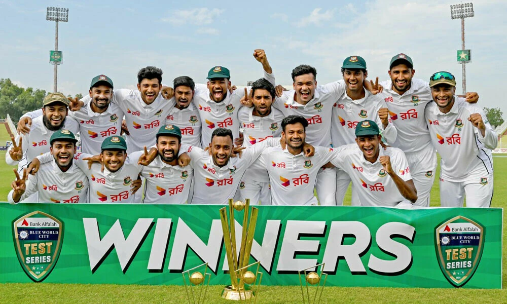 Bangladesh are the winners of test series against Pakistan