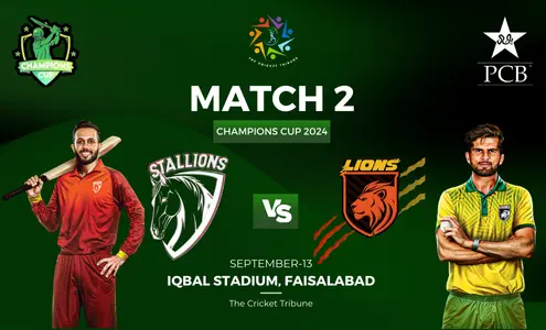 Champions One-Day Cup 2024 match 2 Stallions vs Lions