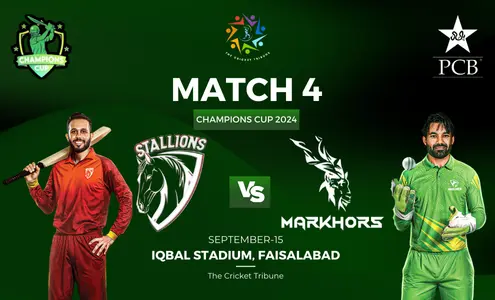 Champions One-Day Cup 2024 match 3 Stallions vs Markhors