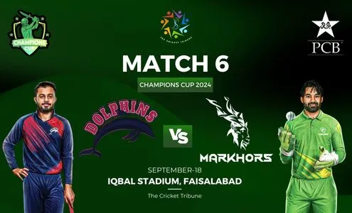 Champions One-Day Cup 2024, Match-6, Dolphins vs Markhors