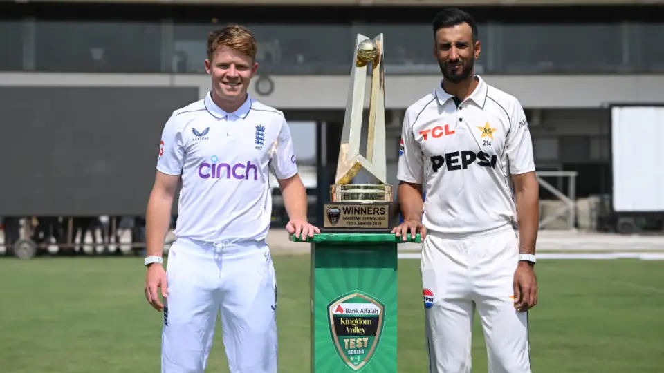 Pakistan vs England Test series 2024, Trophy revealed by captains Shan Masood and Ollie Pope